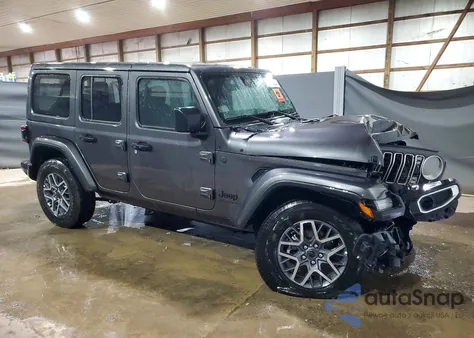 2025 Jeep Wrangler Sahara из США, поврежденный, VIN 1C4PJXENXSW568619